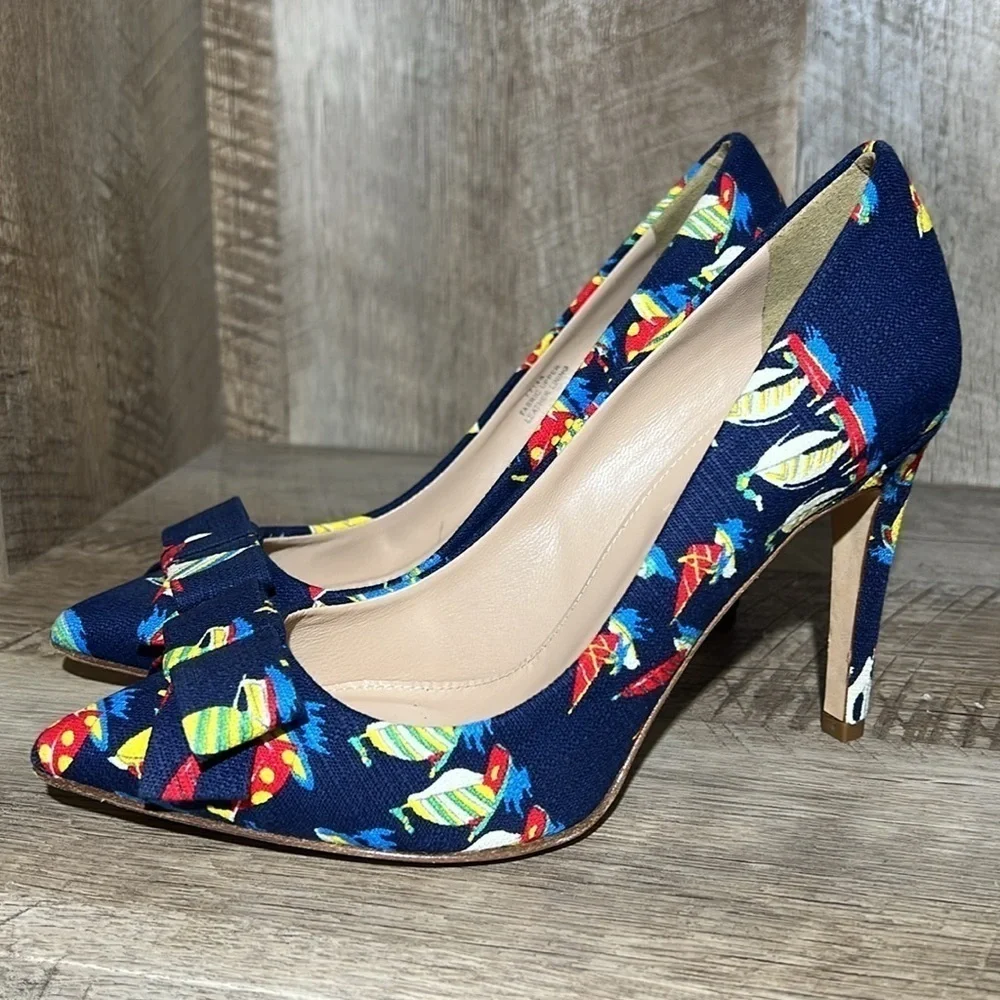 J.Crew Collection Ratti Regatta Bow Sailboat Heels